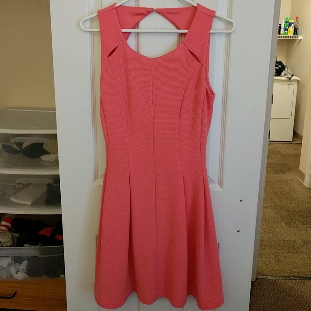 Elle Pink Fit and Flare Dress